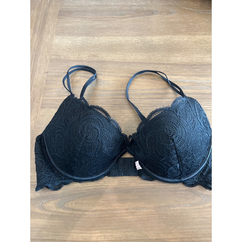 Victoria's Secret Very Sexy Black‎ Lace Push Up Bra 36D - Picture 3 of 7